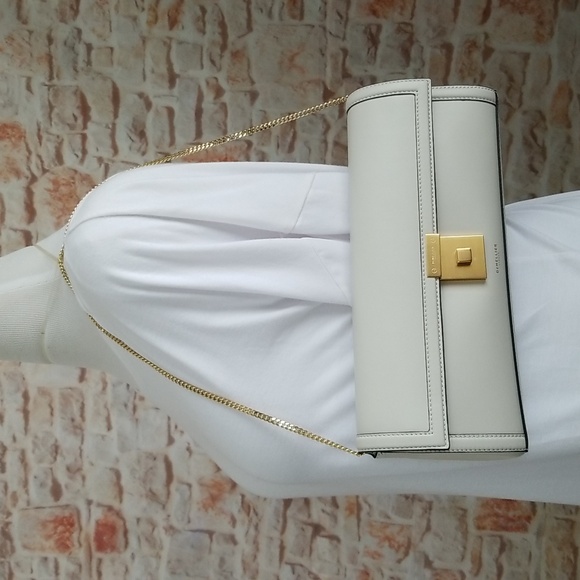 New DeMellier Paris Leather Clutch Shoulder Bag - Picture 2 of 13